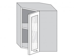 1.60.3у Шкаф настенный (h=720) угловой на 600мм со стекл. дверцей в Новом Уренгое - novyj-urengoj.magazin-mebel74.ru | фото