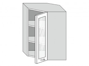 19.60.3у Шкаф настенный (h=913) угловой на 600мм со стекл. дверцей в Новом Уренгое - novyj-urengoj.magazin-mebel74.ru | фото