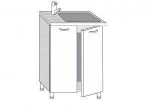 2.60.2мн Шкаф-стол на 600мм под накладную мойку с 2-мя дверцами в Новом Уренгое - novyj-urengoj.magazin-mebel74.ru | фото