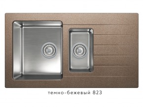 Мойка комбинированная Tolero twist TTS-890 Темно-бежевый 823 в Новом Уренгое - novyj-urengoj.magazin-mebel74.ru | фото