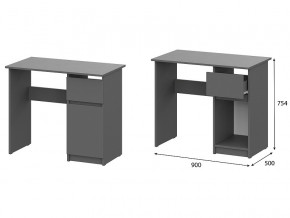 Стол письменный 900 Денвер Графит серый в Новом Уренгое - novyj-urengoj.magazin-mebel74.ru | фото
